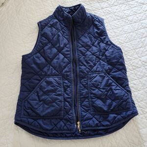 J. Crew Navy Quilted Vest